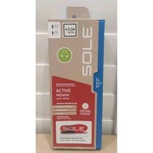 SOLE Active Medium + Met Pad Insoles - Size M 3 / W 5  (Brand New)